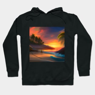 Sunset at the beach Hoodie